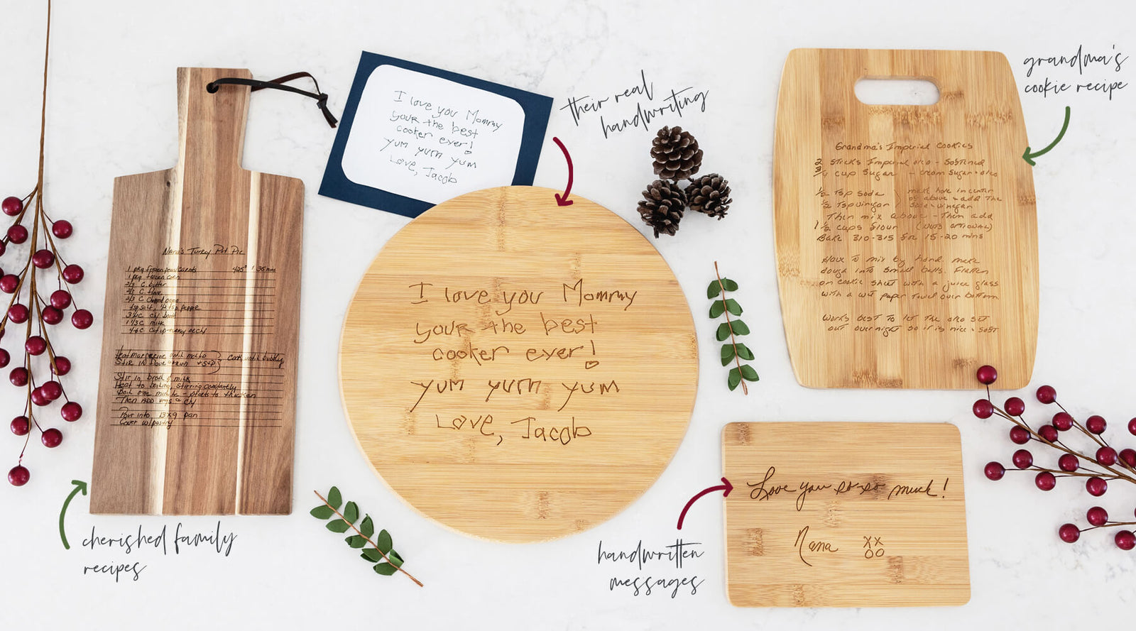 Mom and Grandma Handwritten Recipe Cutting Board, Personalized Family  Recipe Cutting Board, Engraved keepsake gift, Christmas gifts for Mom and  Mother
