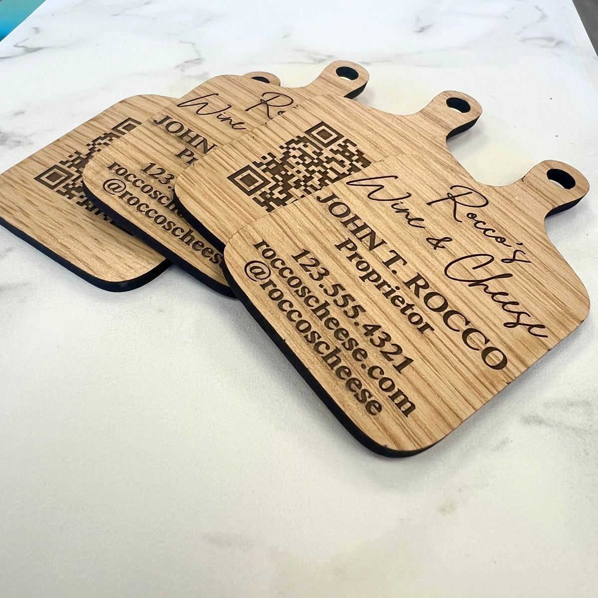 Wood Business Cards - Charcuterie