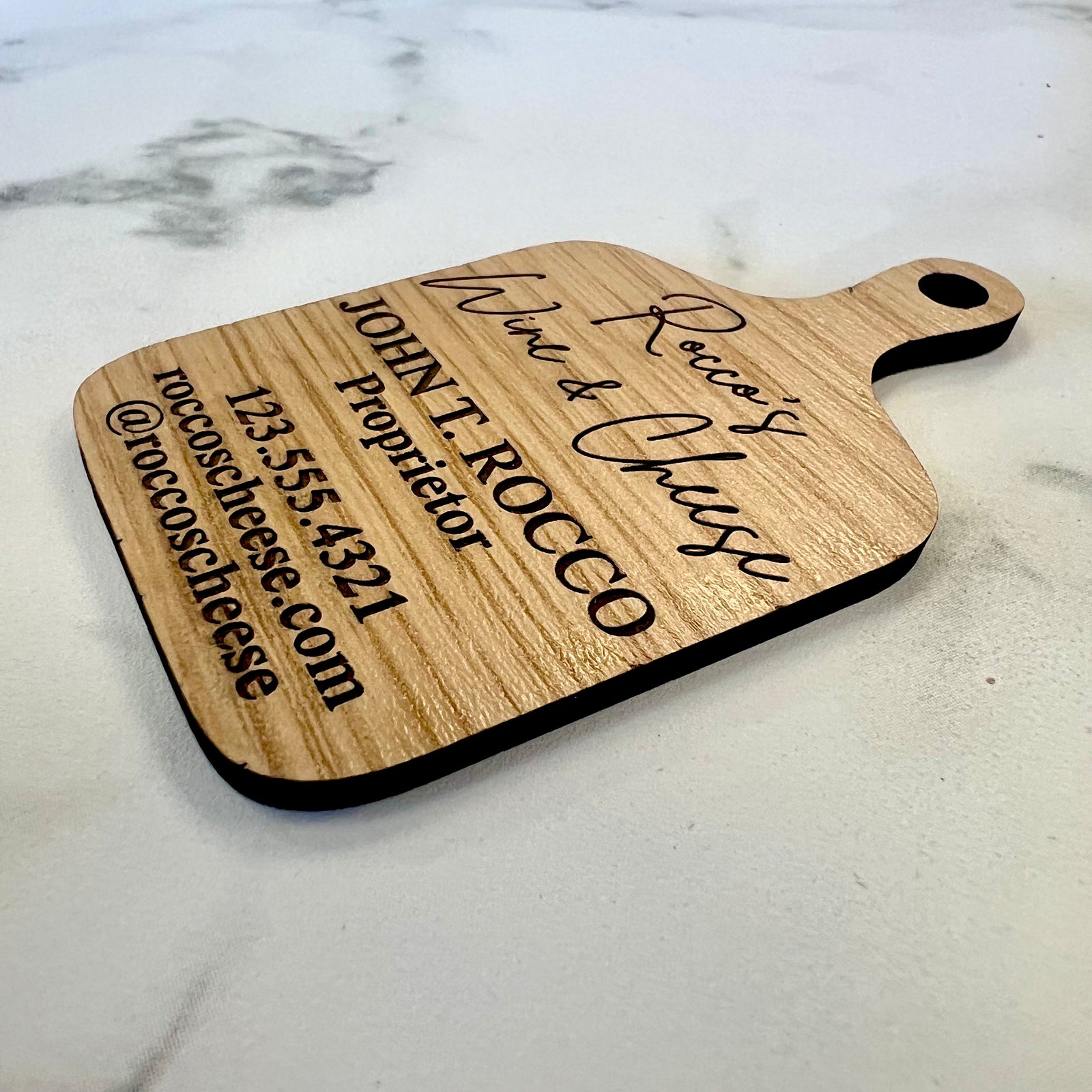 Wood Business Cards - Charcuterie