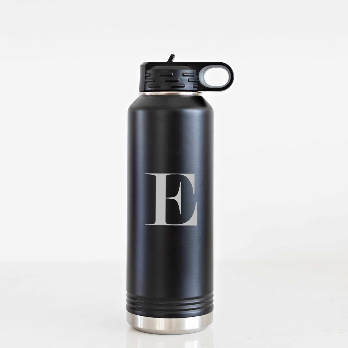 40 oz Insulated Steel Water Bottle with Initial