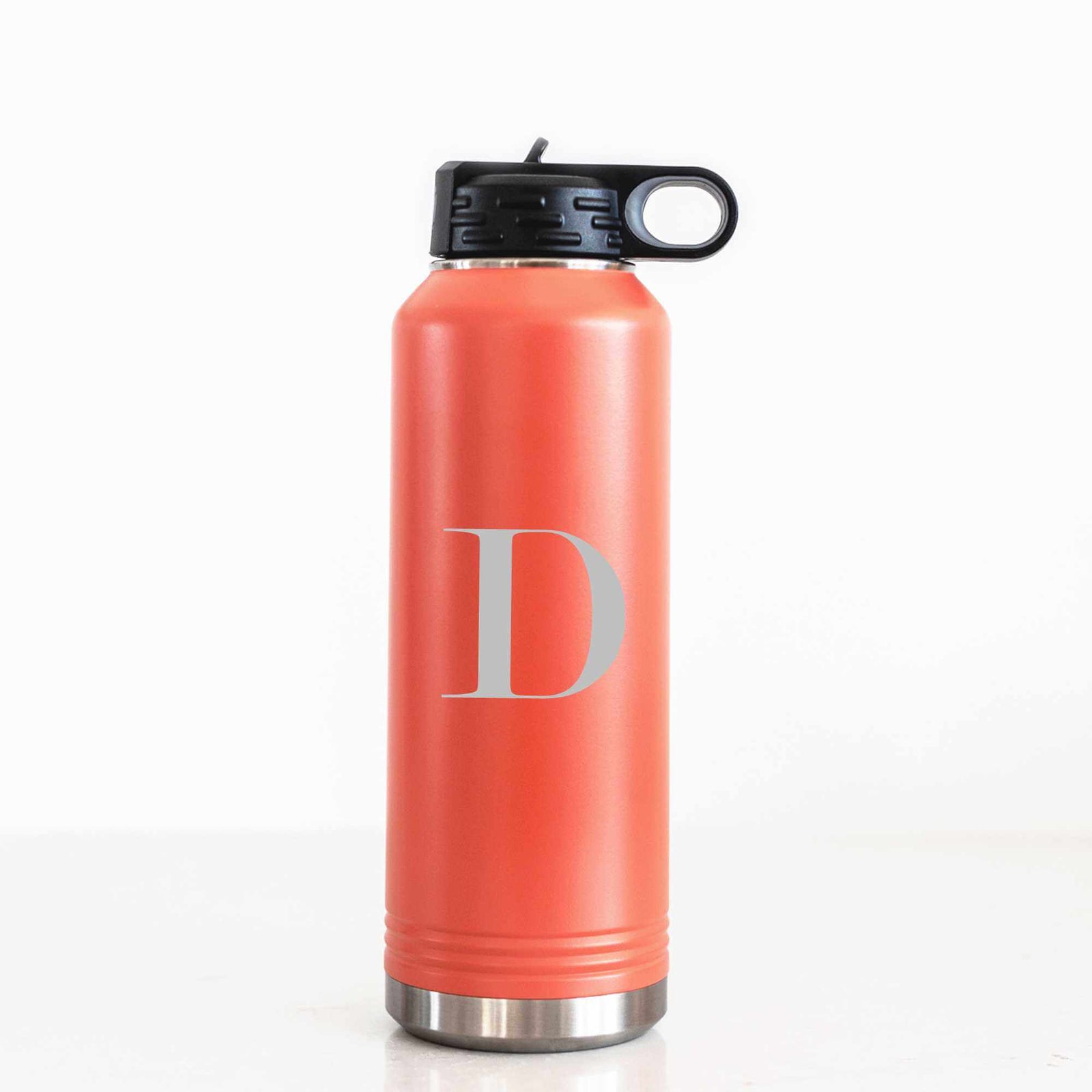 40 oz Insulated Steel Water Bottle with Initial