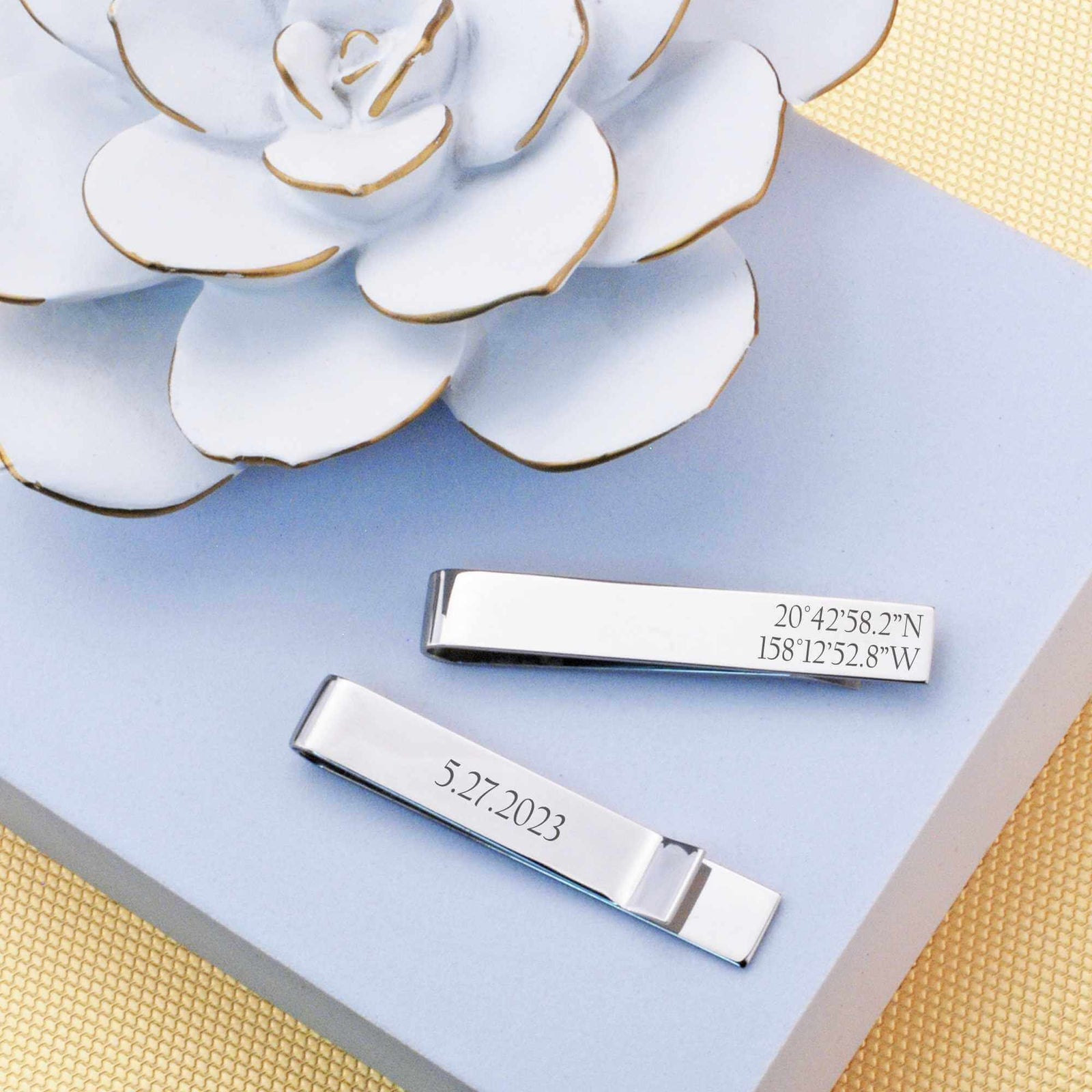 Latitude Longitude - Tie Clip