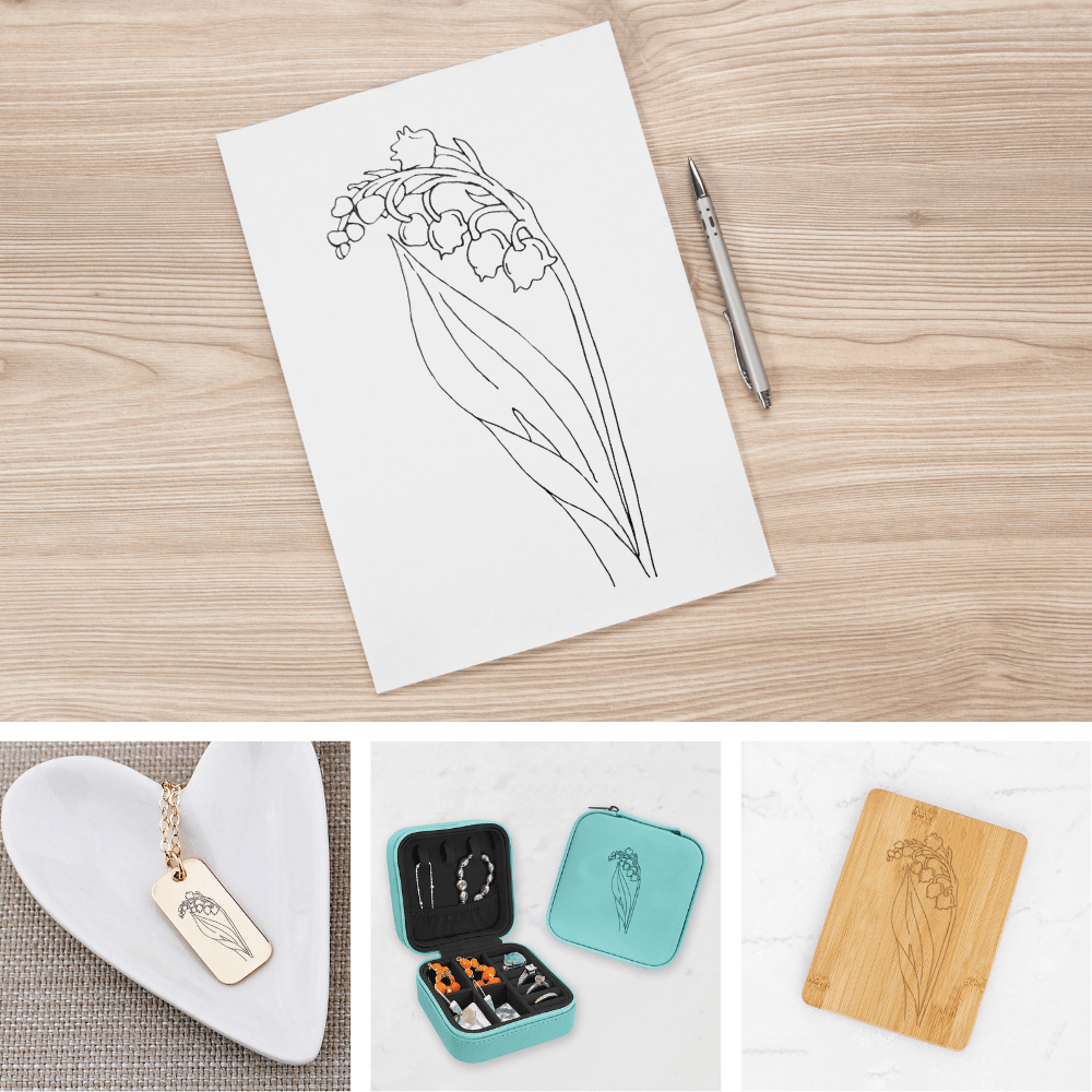 Engraved Art in The Lab: Lily of the Valley Drawing Lesson - Date TBA