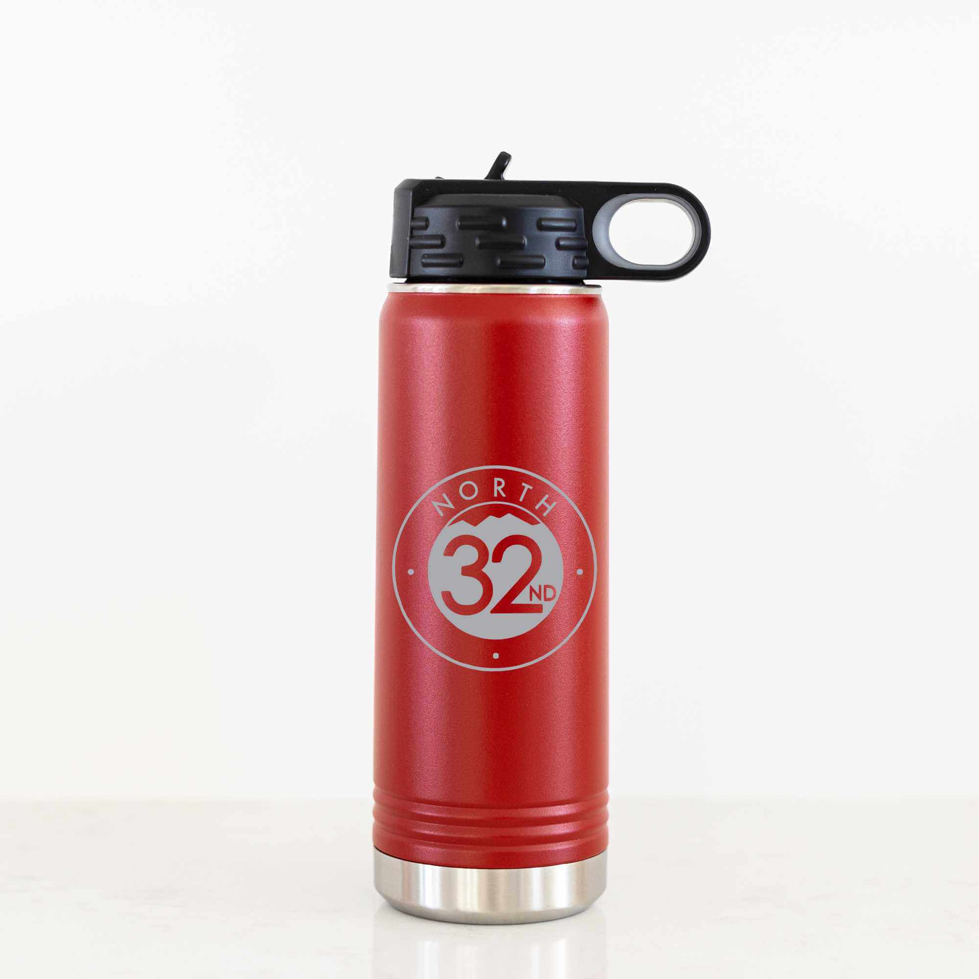 Steel Water Bottle with Business Logo - 20 oz