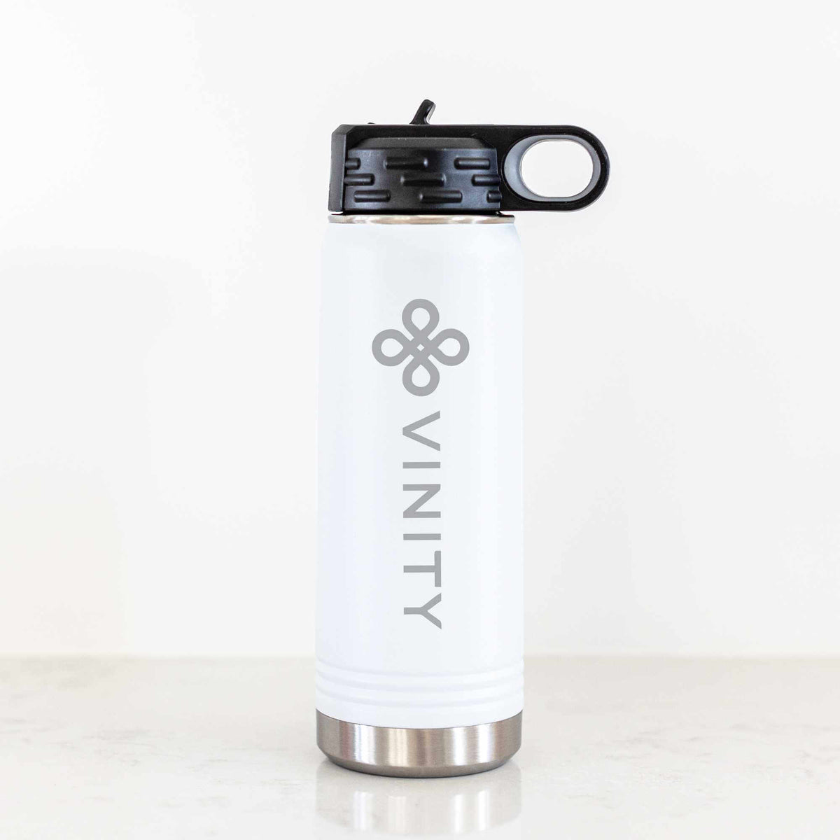 Steel Water Bottle with Business Logo - 20 oz