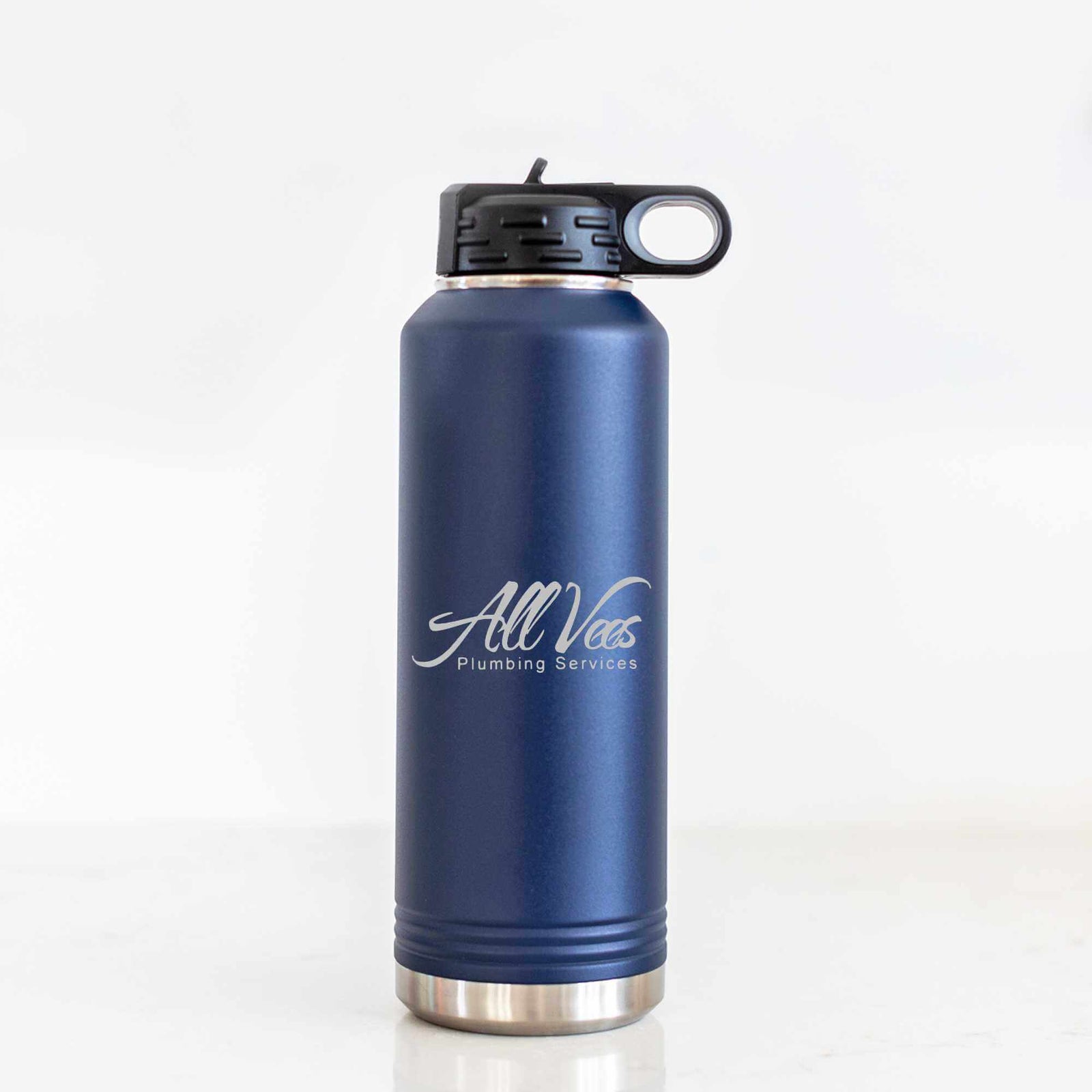 40 oz Insulated Steel Water Bottle with Business Logo