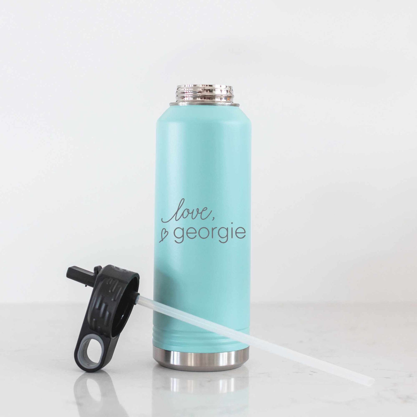 40 oz Insulated Steel Water Bottle with Business Logo