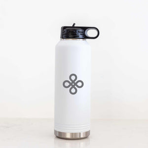 Steel Water Bottle with Business Logo - 40 oz