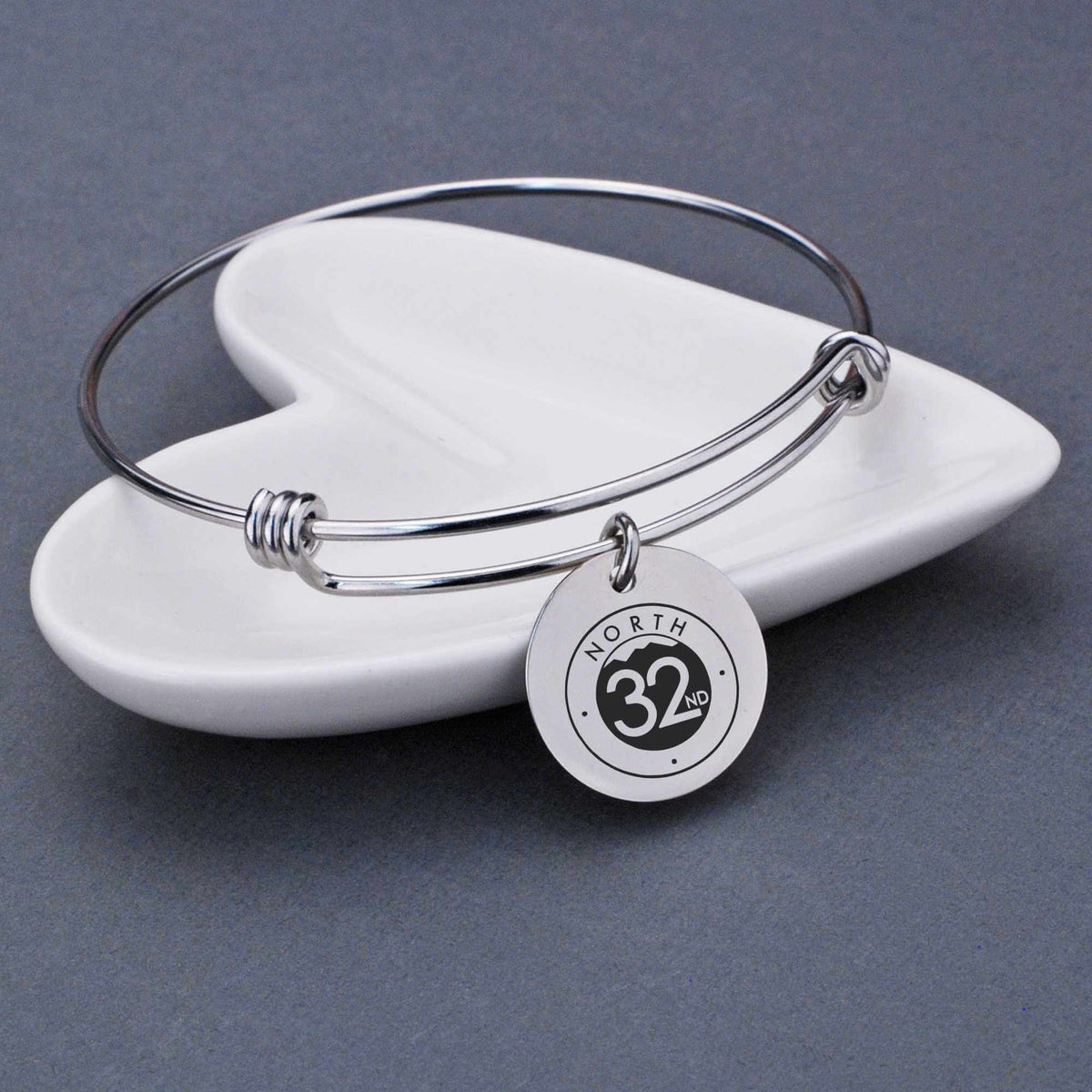 Adjustable Bangle Bracelet with Business Logo