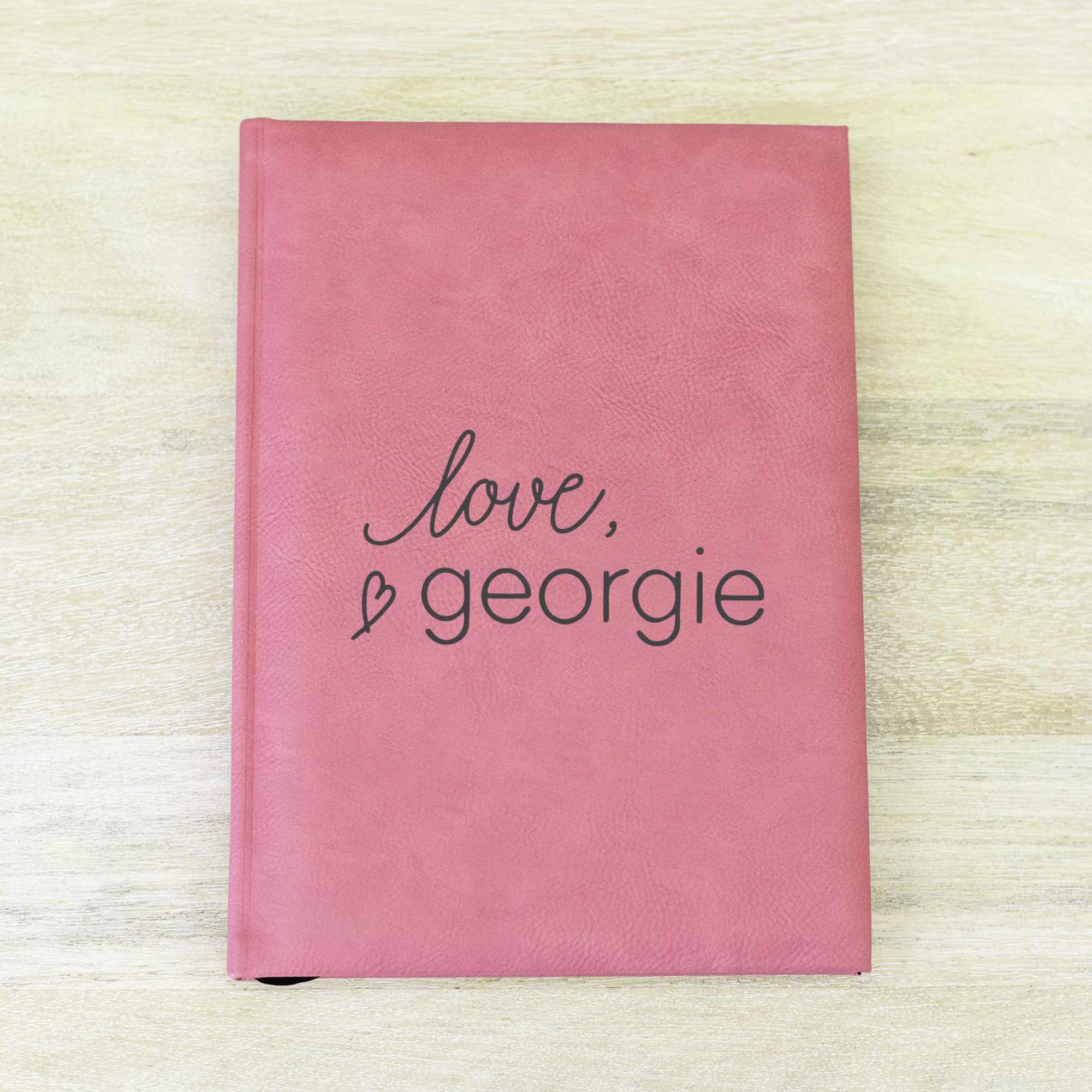 Engraved Sketchbook Personalized with Your Business Logo Love,