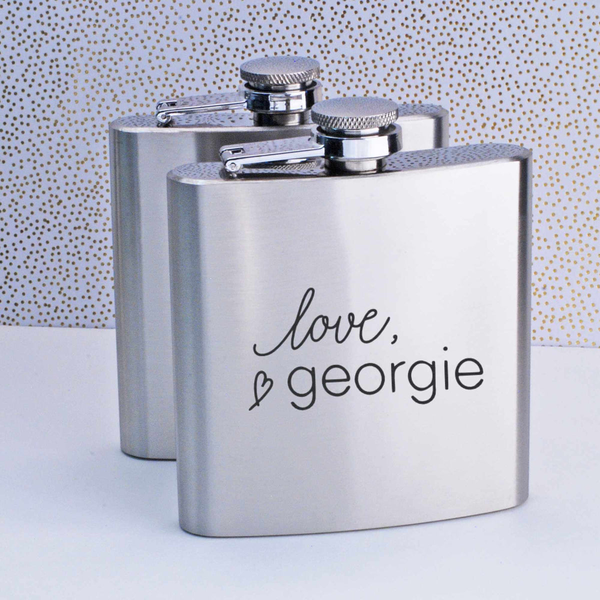 Flask with Business Logo