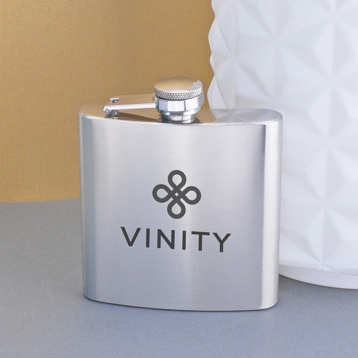 Flask with Business Logo