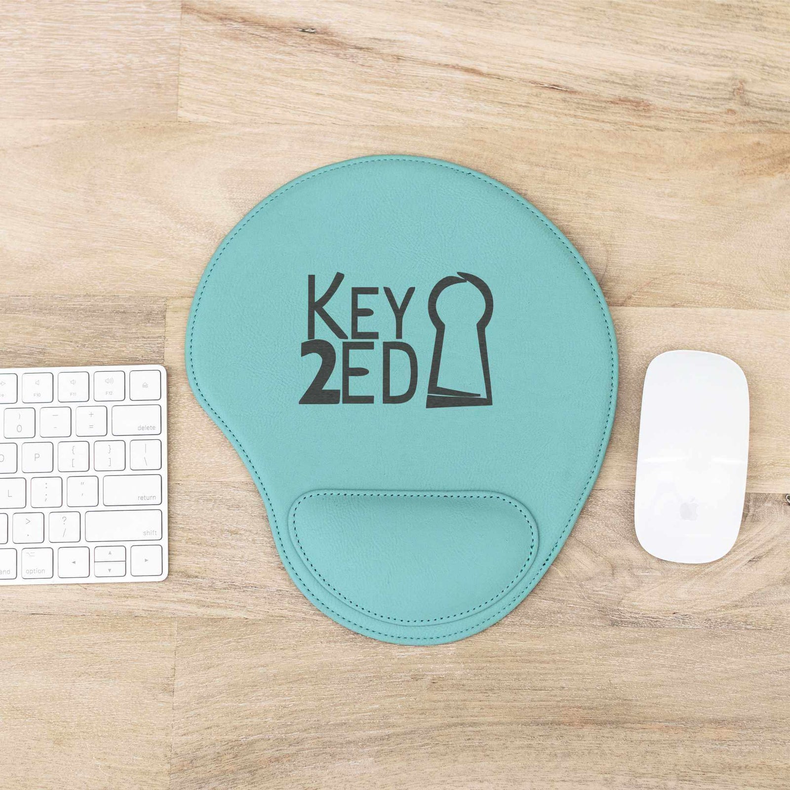 Vegan Leather Mouse Pad with Business Logo