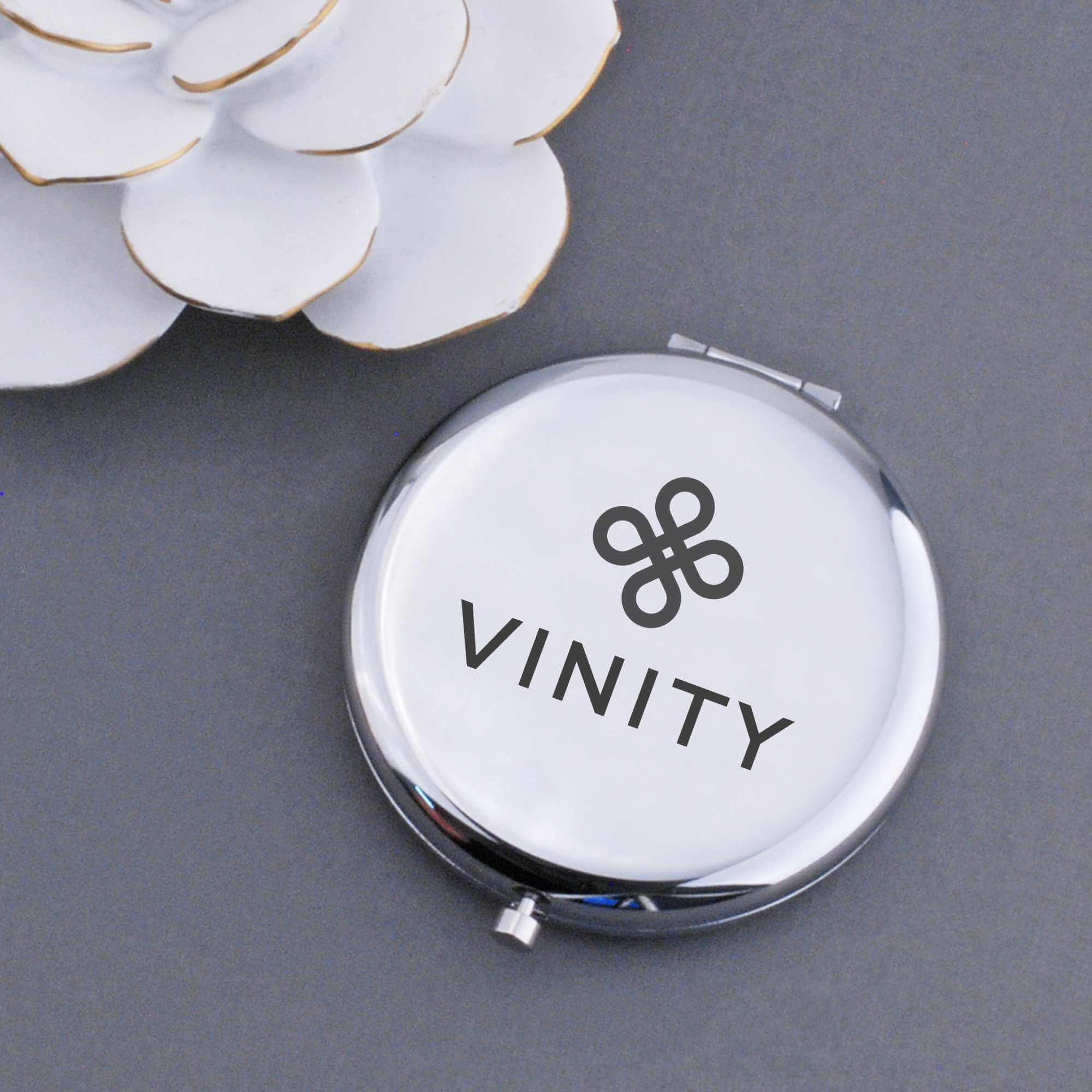 Pocket Mirror with Business Logo