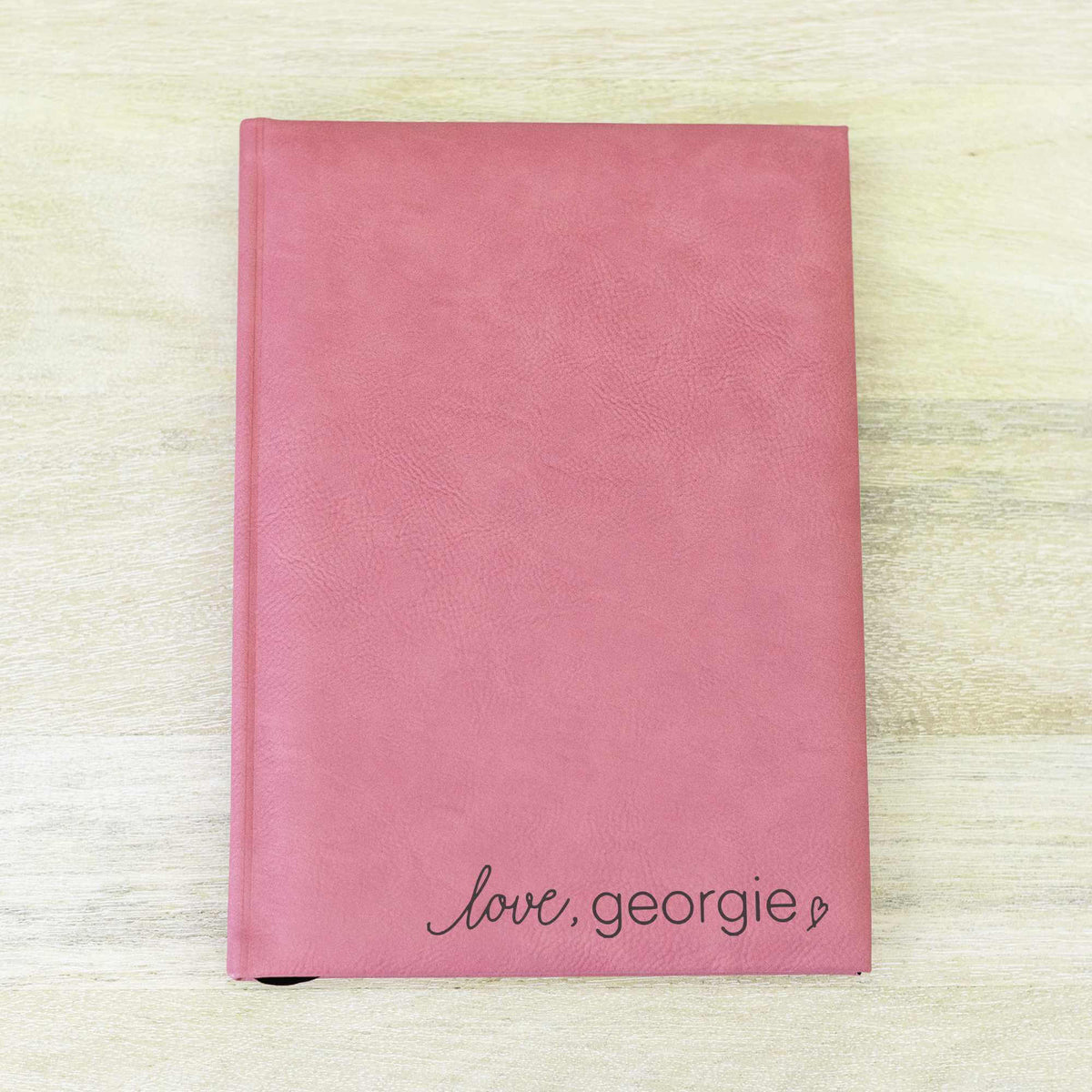 Business Logo Blank Book - Vegan Leather