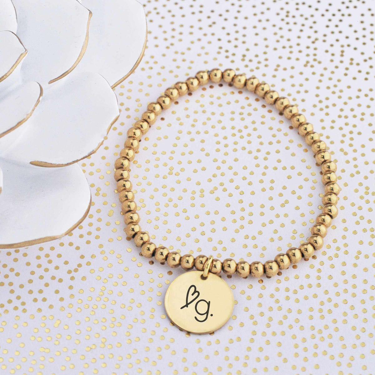 Business Logo Stretch Bracelet