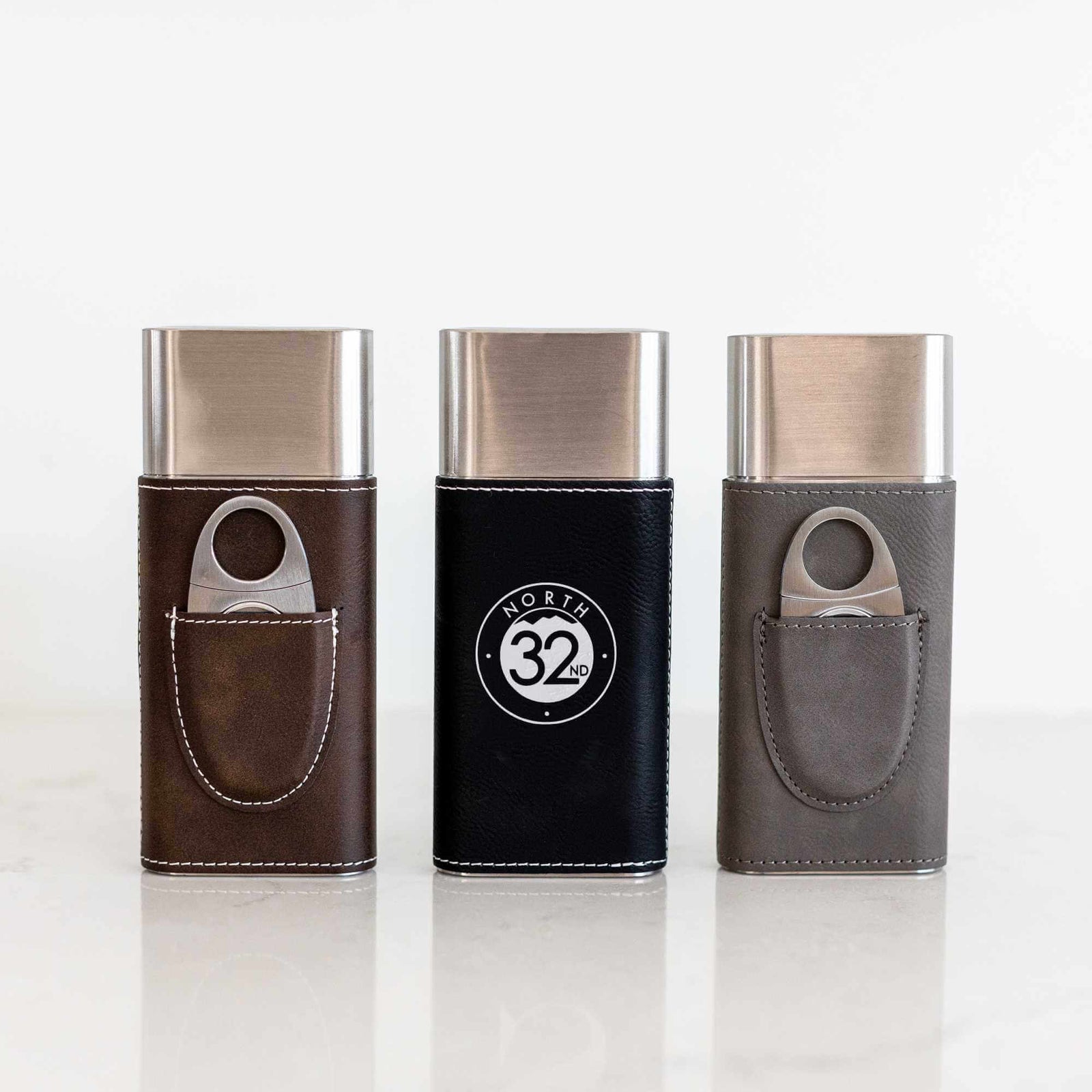 Business Logo Cigar Case with Cutter