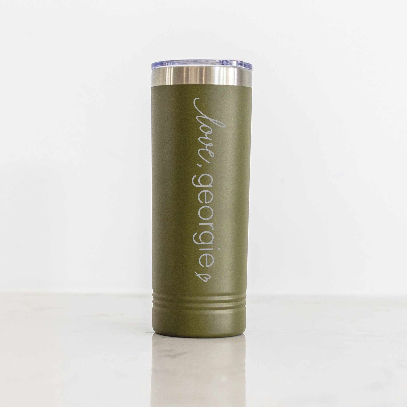 Insulated Skinny Tumbler with Business Logo - 22 oz.