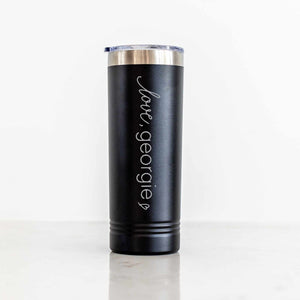 Insulated Skinny Tumbler with Business Logo - 22 oz.