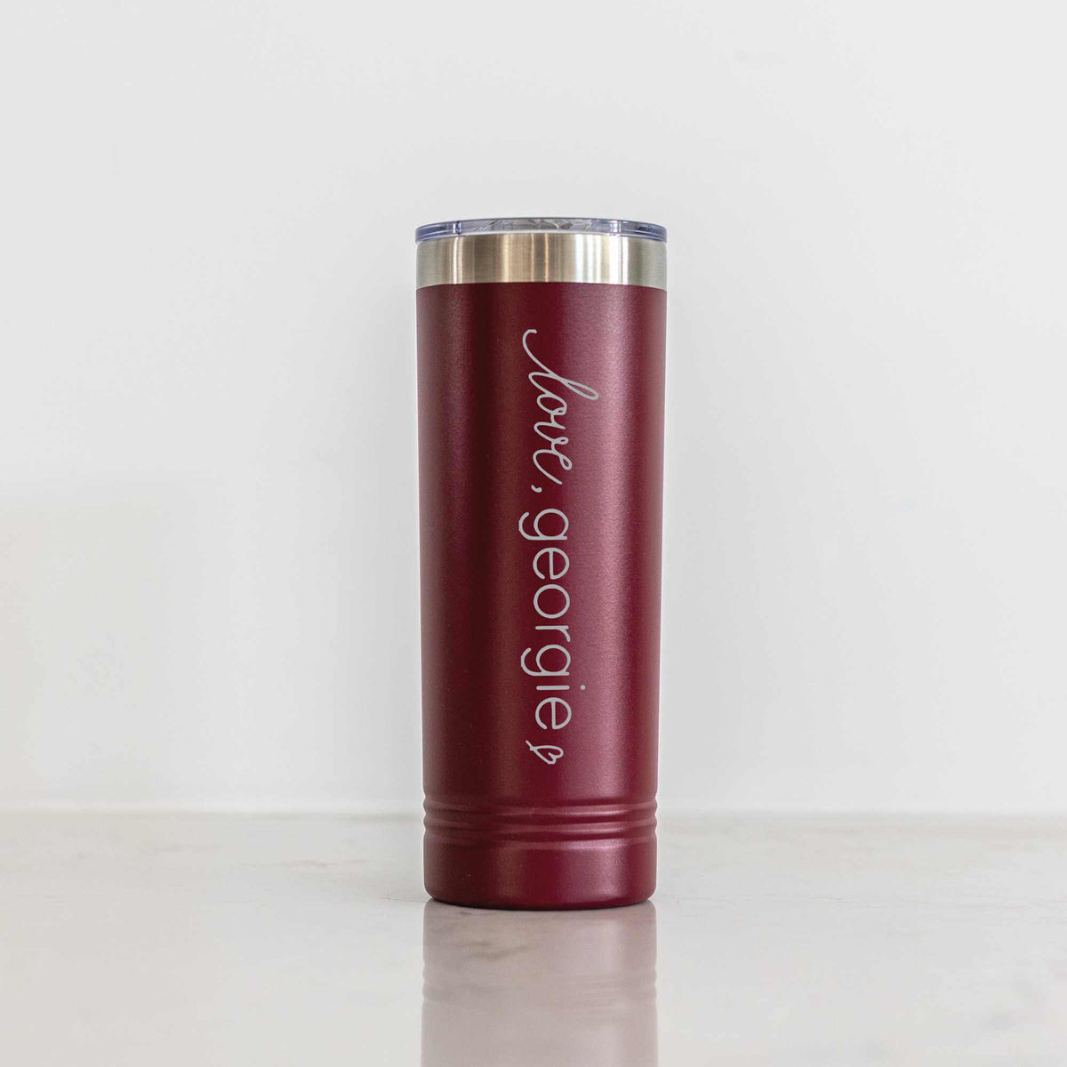 Customized Insulated Wine Tumbler - Wine Tumbler Engraved for Women - Love,  Georgie