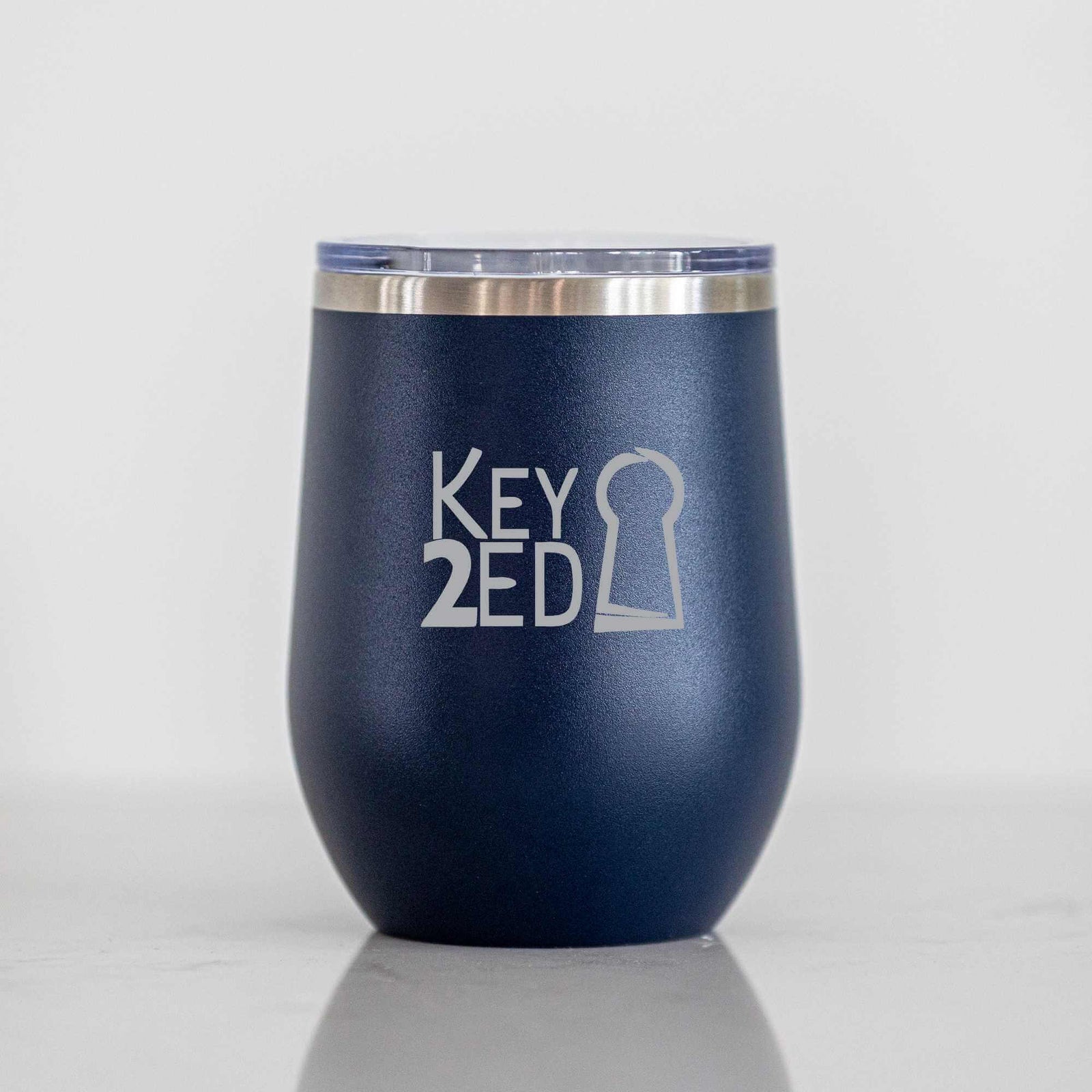 Insulated Wine Tumbler - 12 oz. - Business Logo