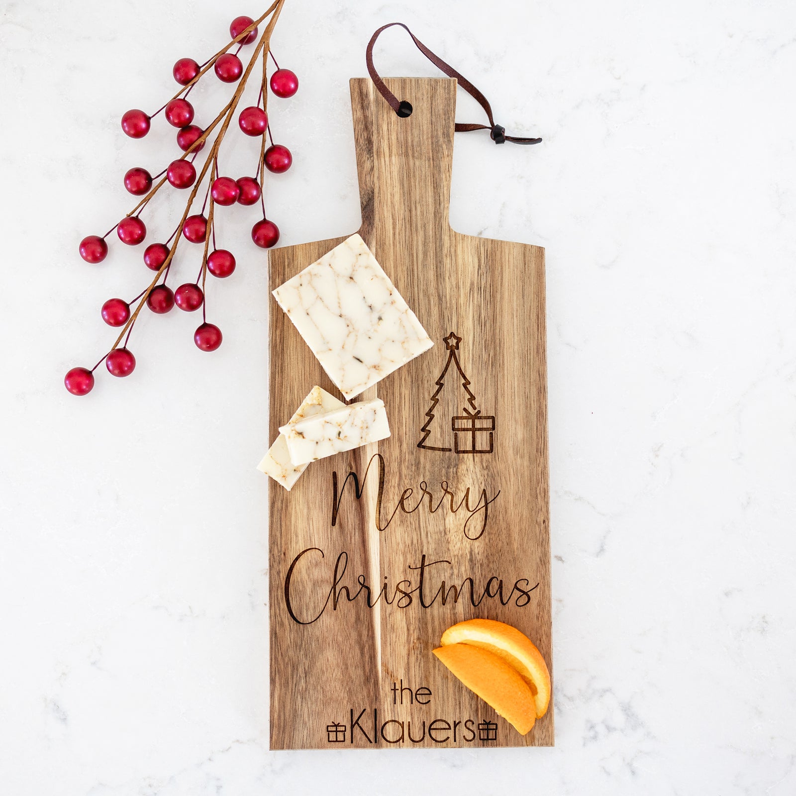 Personalized Christmas Serving Board