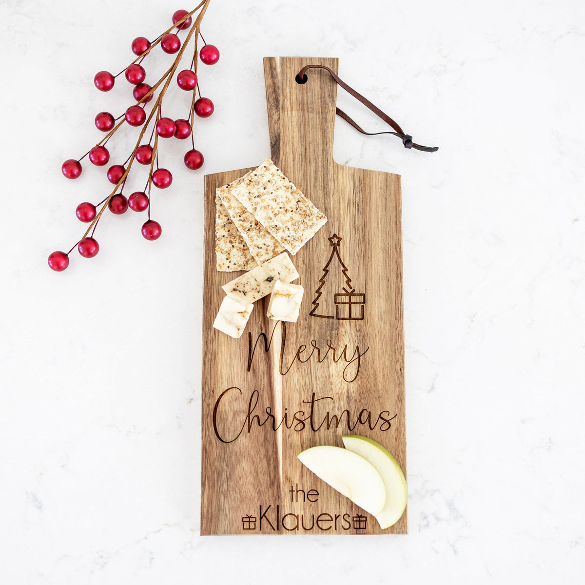 Personalized Christmas Serving Board