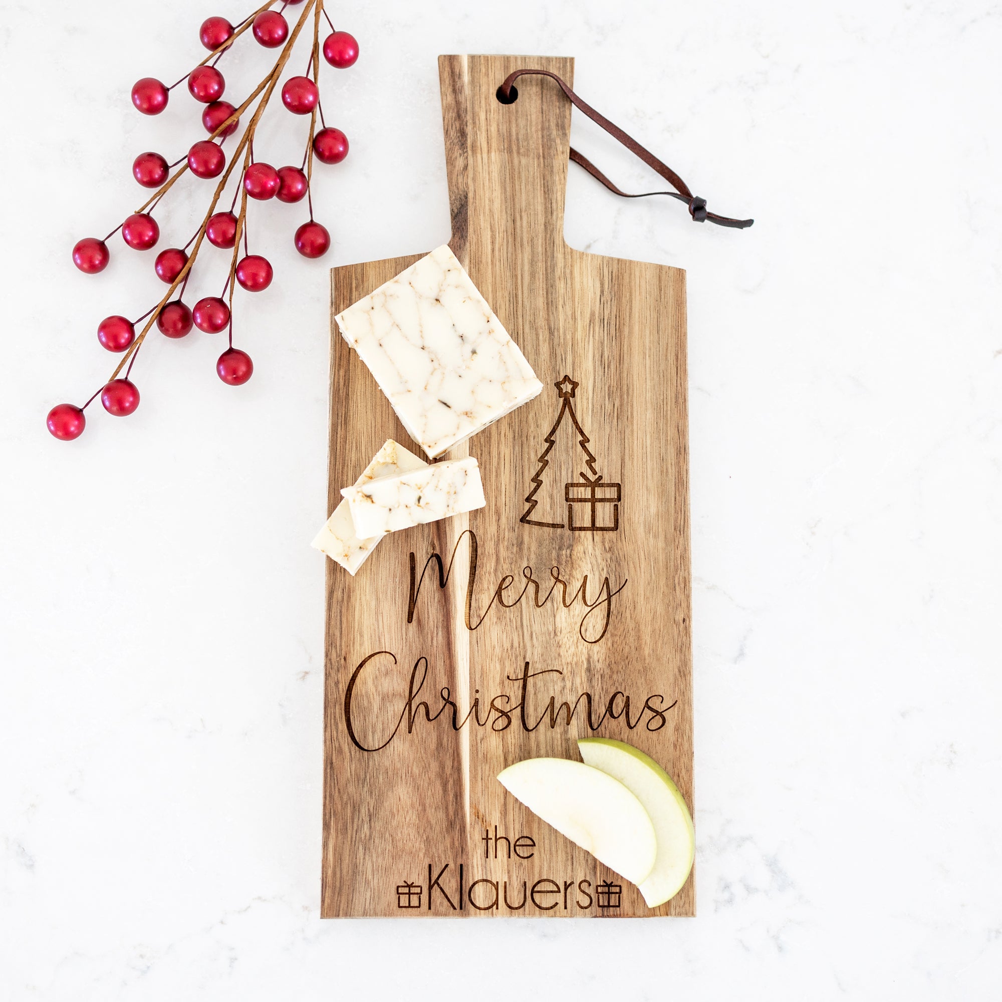 Personalized Christmas Serving Board