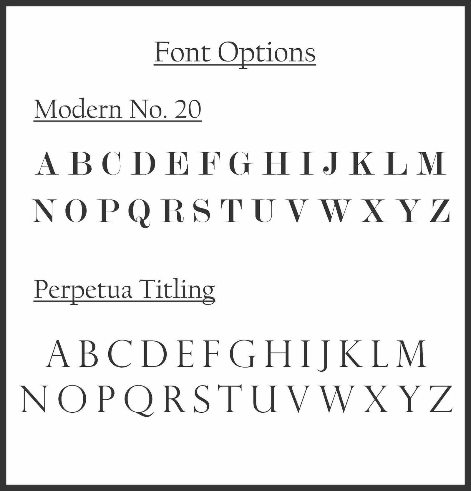 Modern Wine Glass with Initial