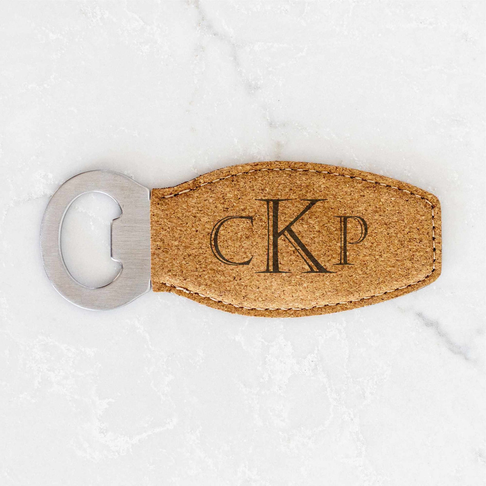 Monogrammed Bottle Opener with Magnet