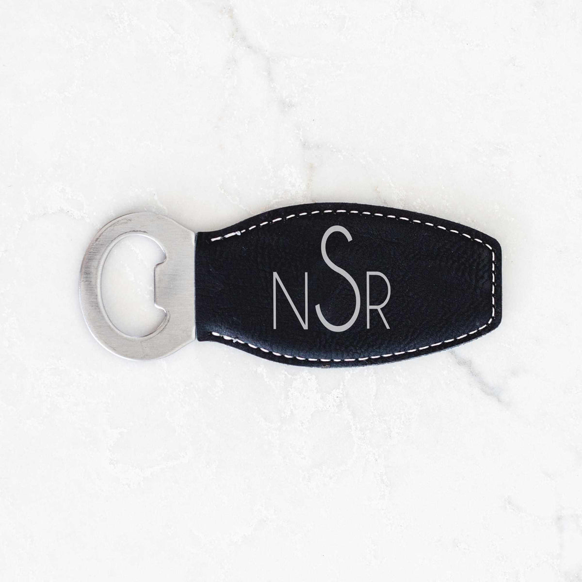 Monogrammed Bottle Opener with Magnet