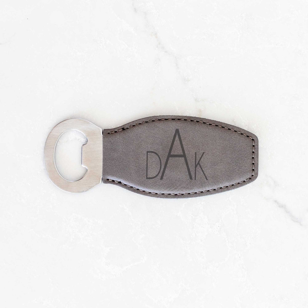 Monogrammed Bottle Opener with Magnet