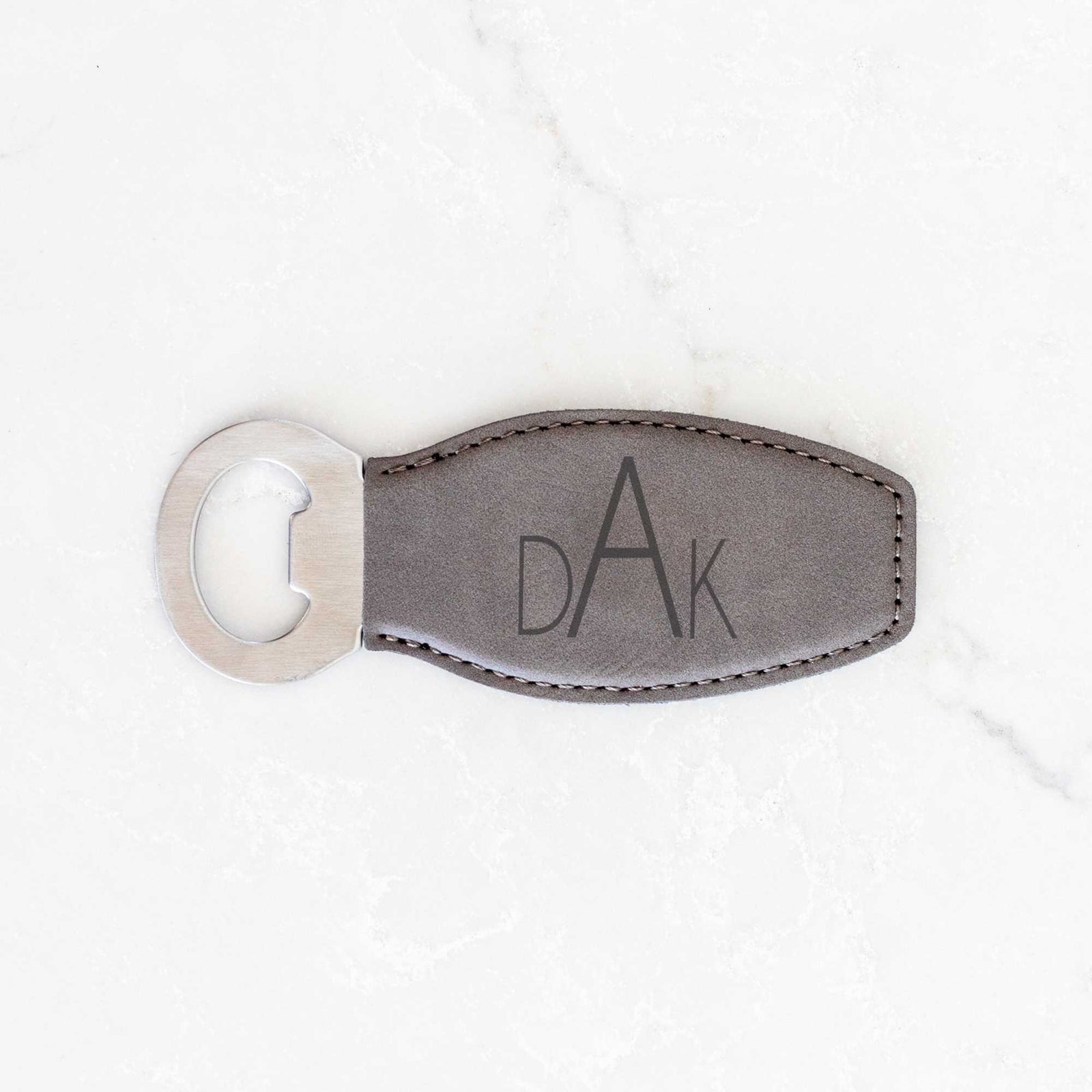 Monogrammed Bottle Opener with Magnet