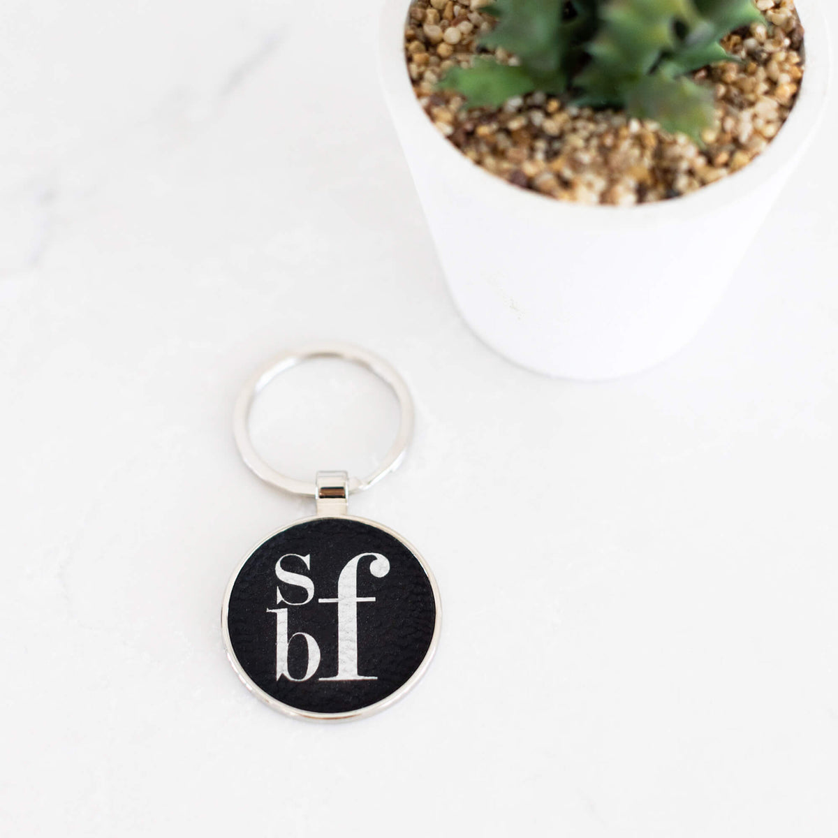 2.25 Monogram Keychain – Initial Decor