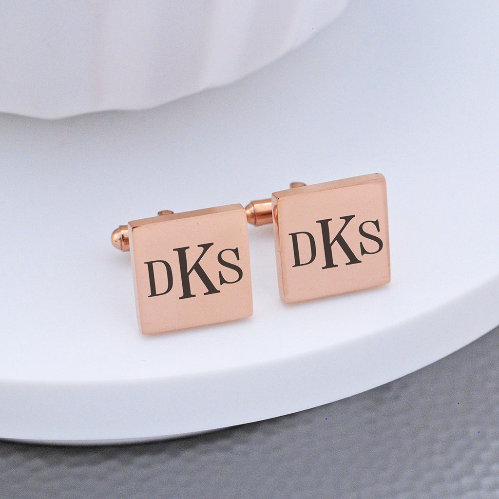 Custom Monogram Cufflinks