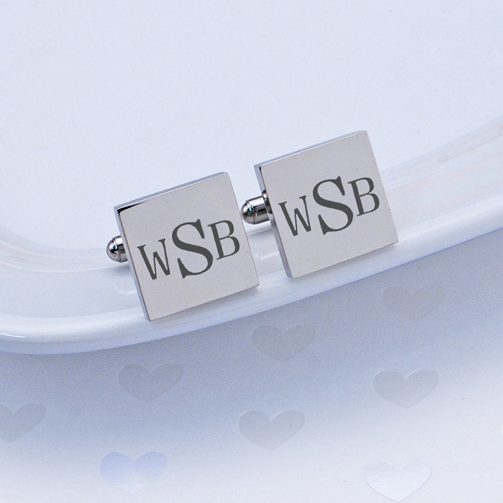 Custom Monogram Cufflinks