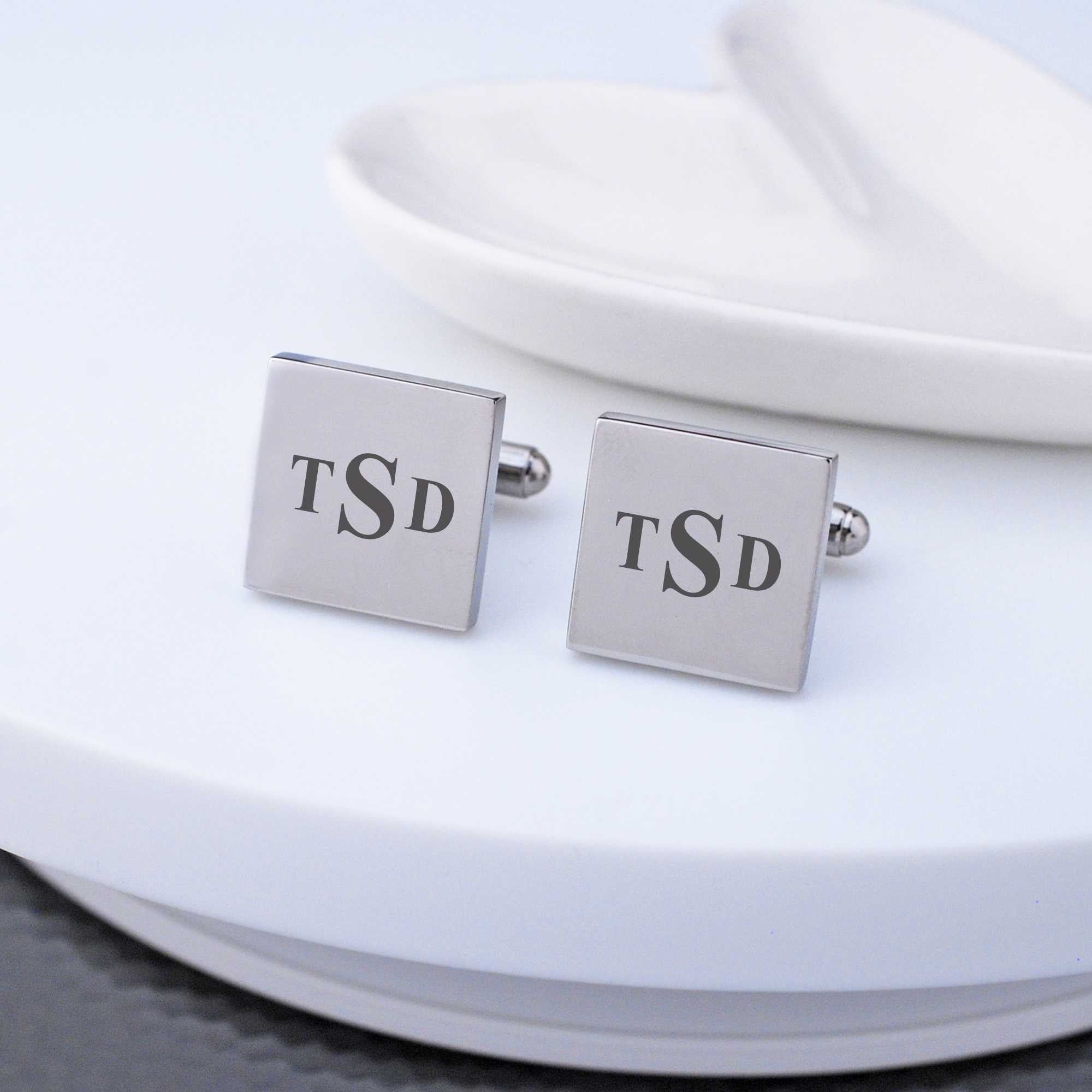 Monogrammed Cufflinks - Cufflinks Custom - Love, Georgie