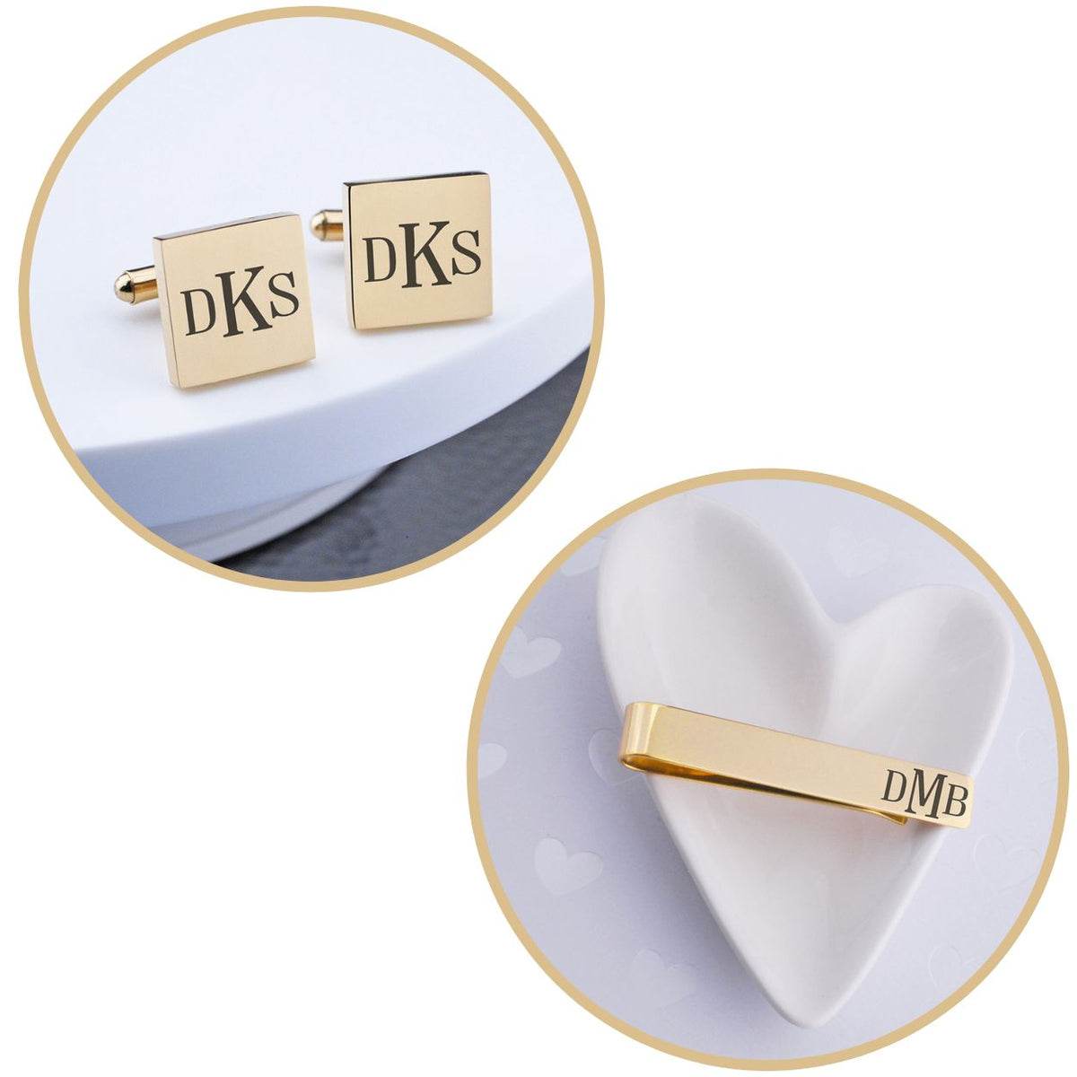 Custom Monogram Cufflinks