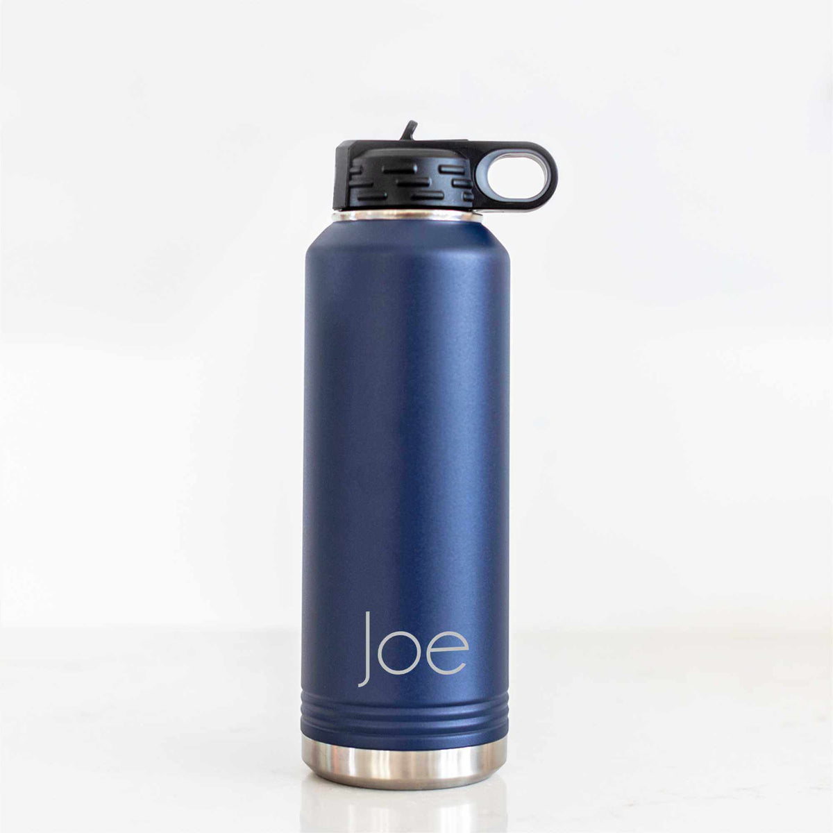 40 oz Insulated Steel Water Bottle with Name