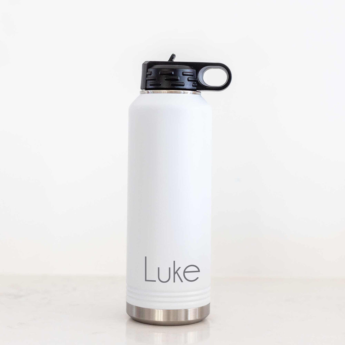 40 oz Insulated Steel Water Bottle with Name
