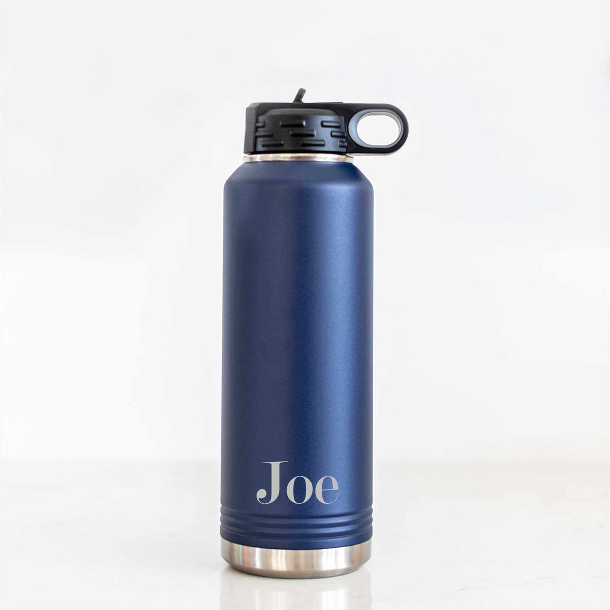 40 oz Insulated Steel Water Bottle with Name