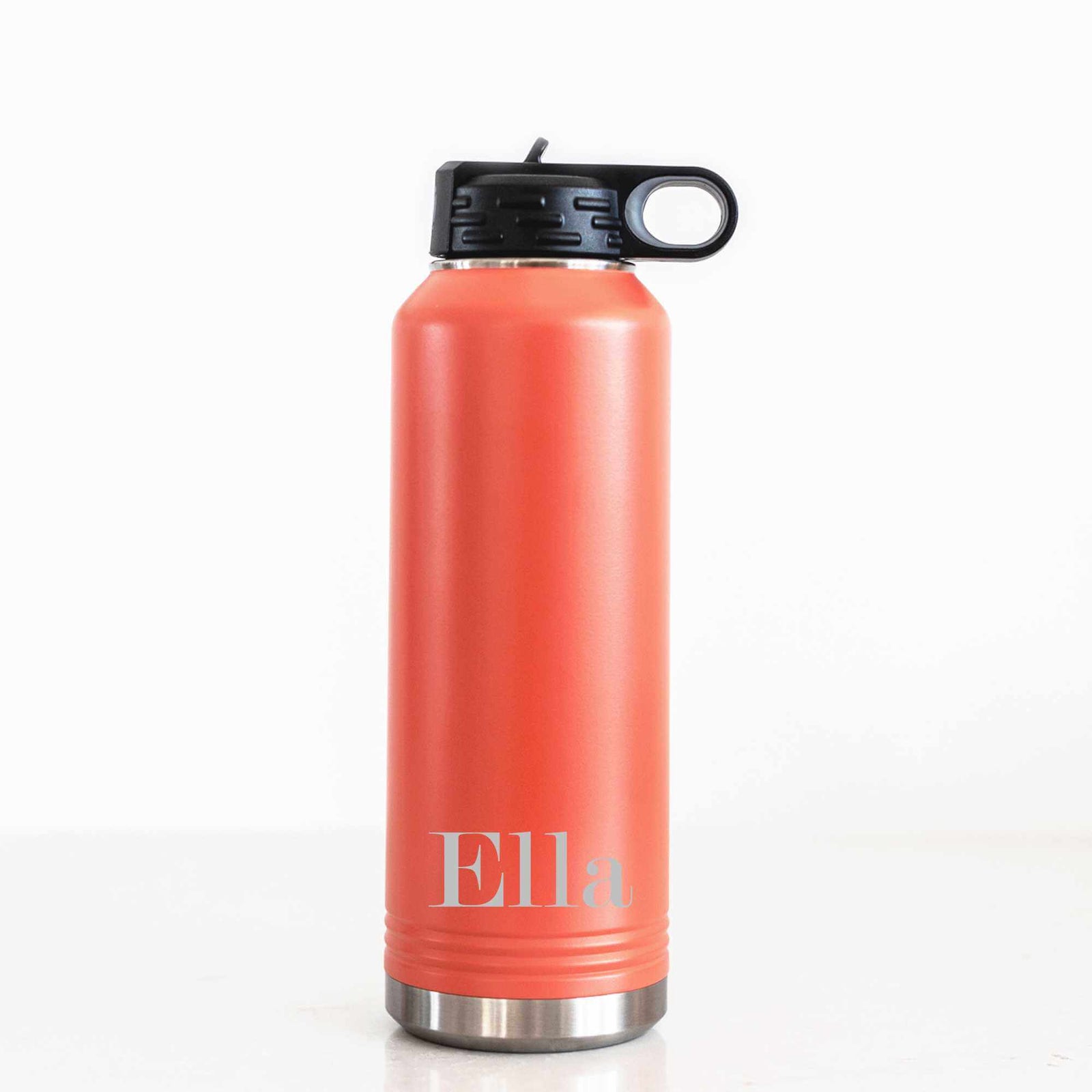 40 oz Insulated Steel Water Bottle with Name