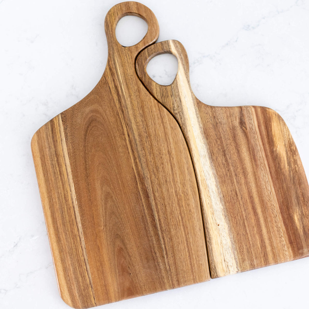 Couple's Nested Cutting Boards Set - Acacia