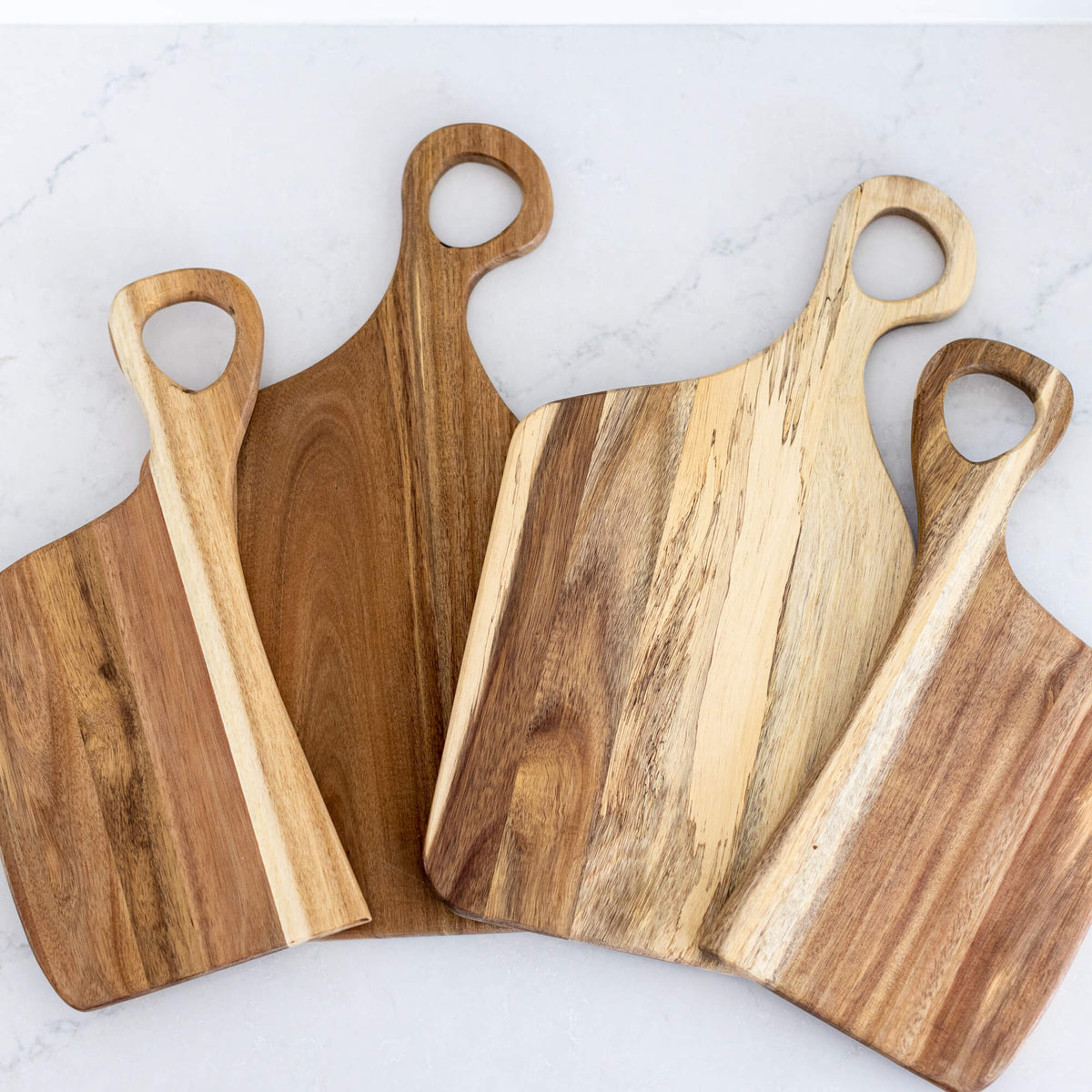 Couple's Nested Cutting Boards Set - Acacia