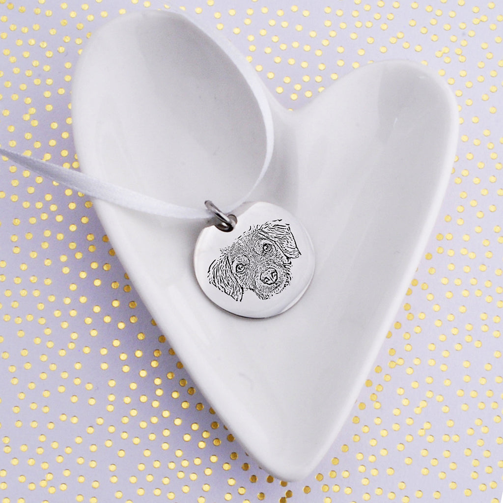 Wedding Bouquet Charm with Pet's Face