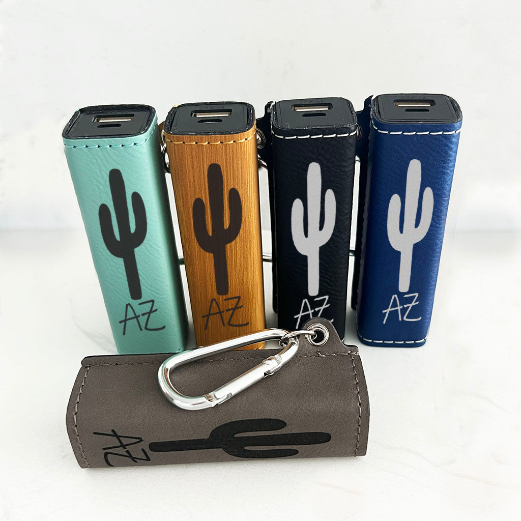 AZ Cactus Leatherette Power Bank