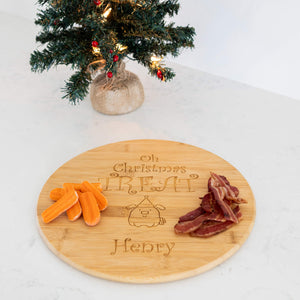 Oh Christmas Treat - PERSONALIZED Pet's Barkuterie Board - Bamboo
