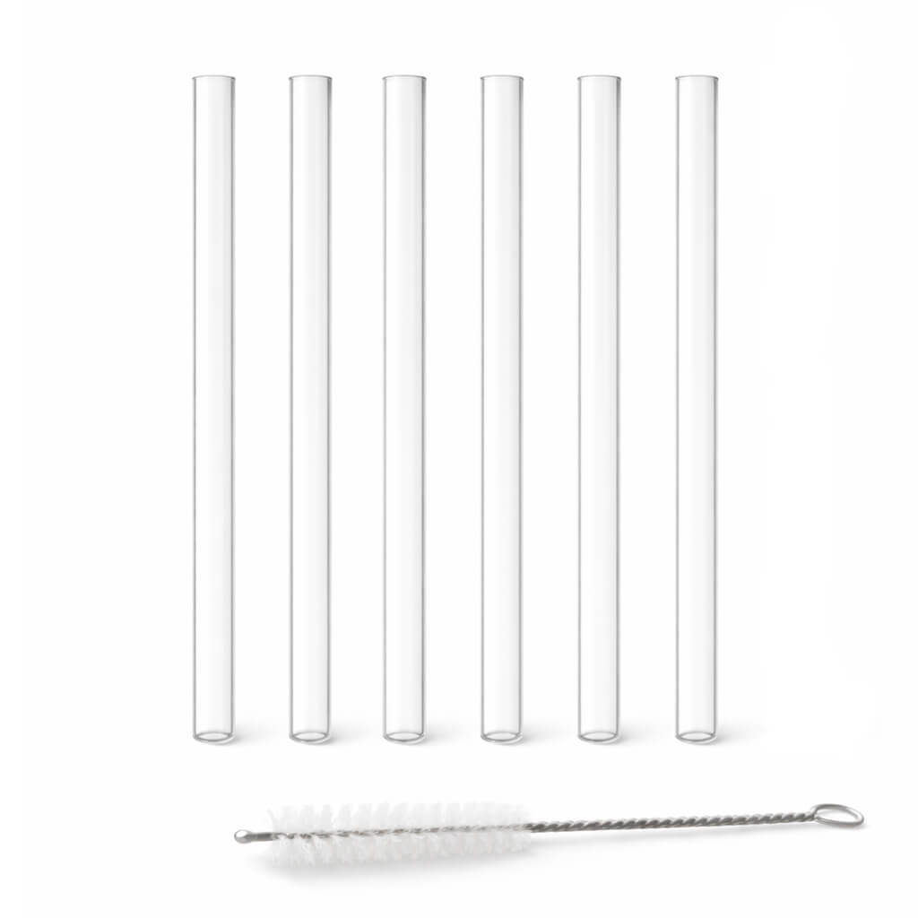Glass Straws - Custom Engraving 6-Pack