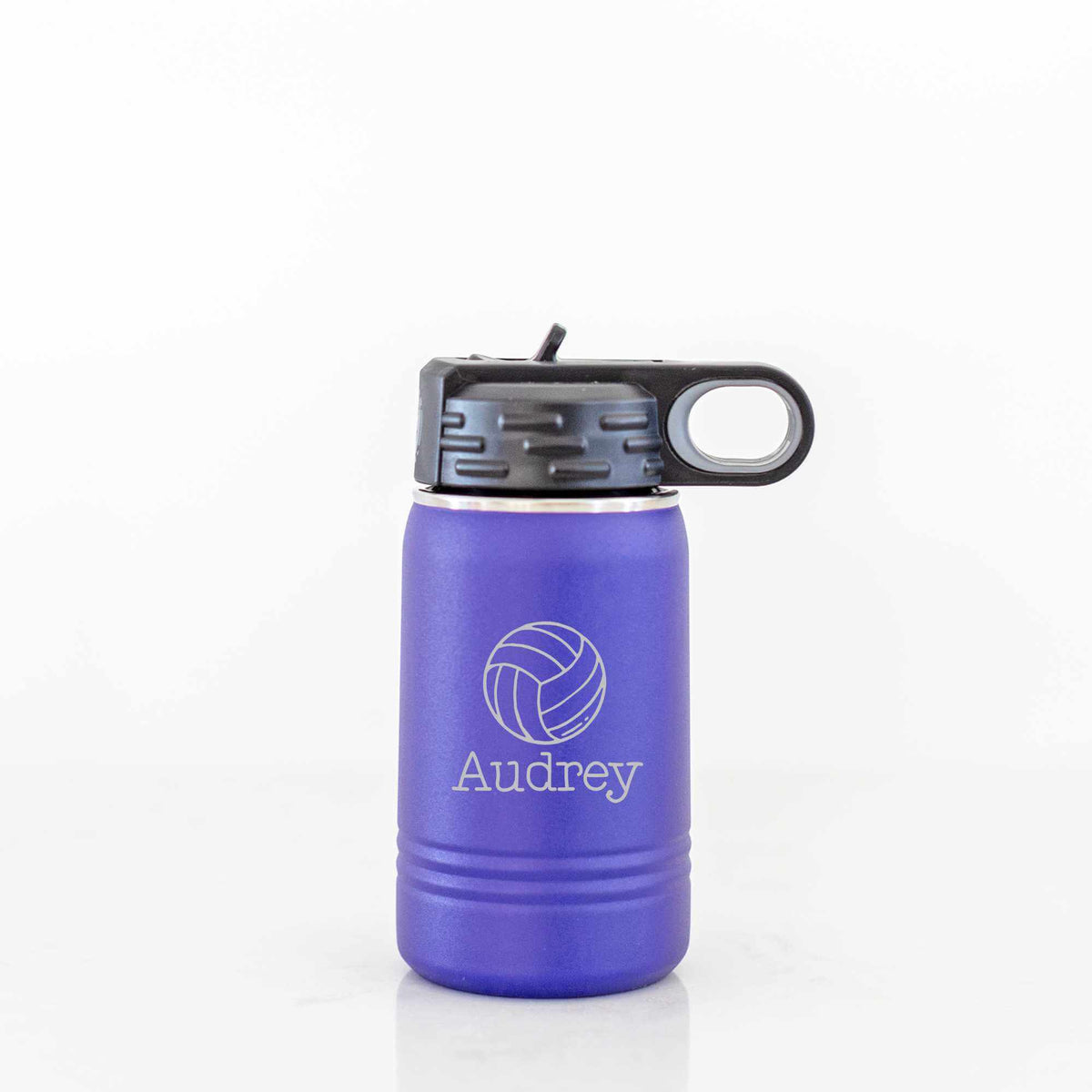 12 oz Kid's Sports Water Bottle with Name and Ball