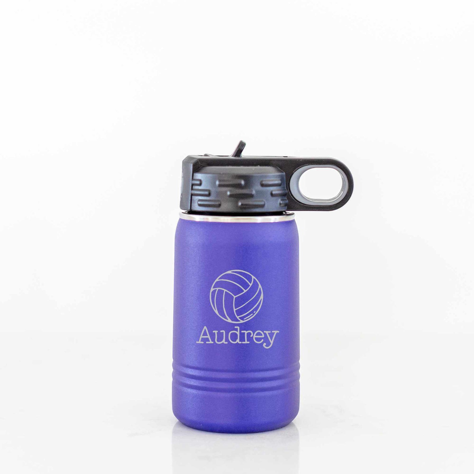 12 oz Kid's Sports Water Bottle with Name and Ball